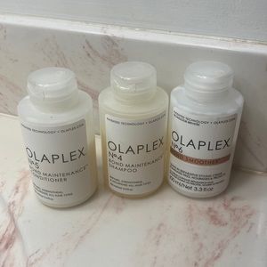 Olaplex shampoo, conditioner and bond smoother